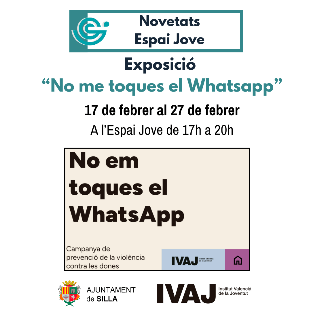 exposició "𝐍𝐨 𝐦𝐞 𝐭𝐨𝐪𝐮𝐞𝐬 𝐞𝐥 𝗪𝐡𝐚𝐭𝐬𝐚𝐩𝐩